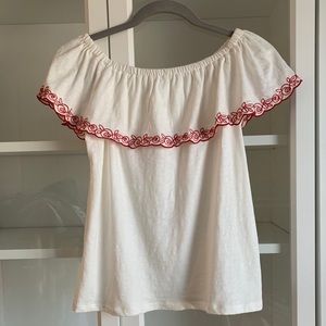 J Crew Off the shoulder Top